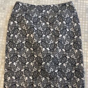 Doncaster Black and White Lace Skirt